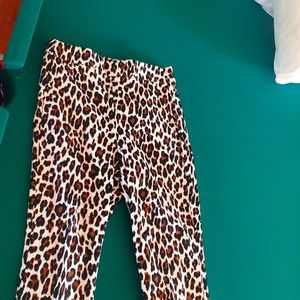 J. CREW cheetah print Remi pants - size 10T